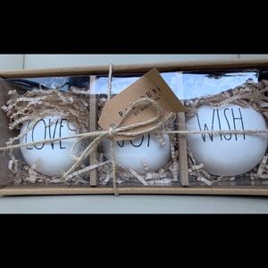 LOVE, JOY, WISH Ornaments